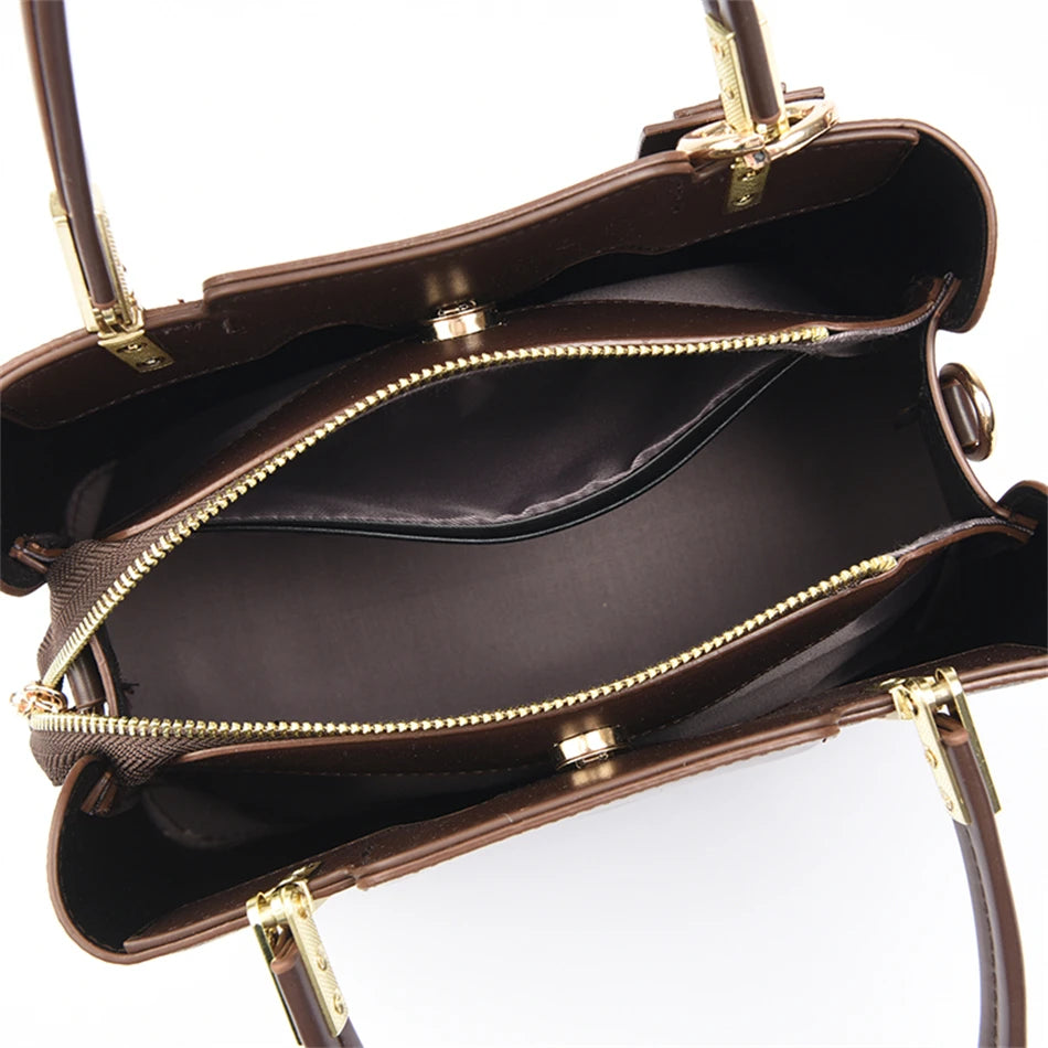 Crocodile Print Women Handbags and Purse Casual Tote Bags Top Handle Bags Large Capacity Patent Leather Crossbody Bags