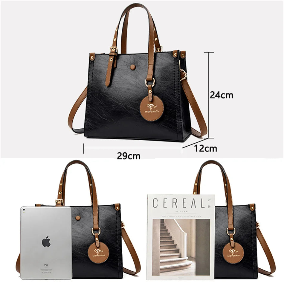 Crocodile Print Women Handbags and Purse Casual Tote Bags Top Handle Bags Large Capacity Patent Leather Crossbody Bags