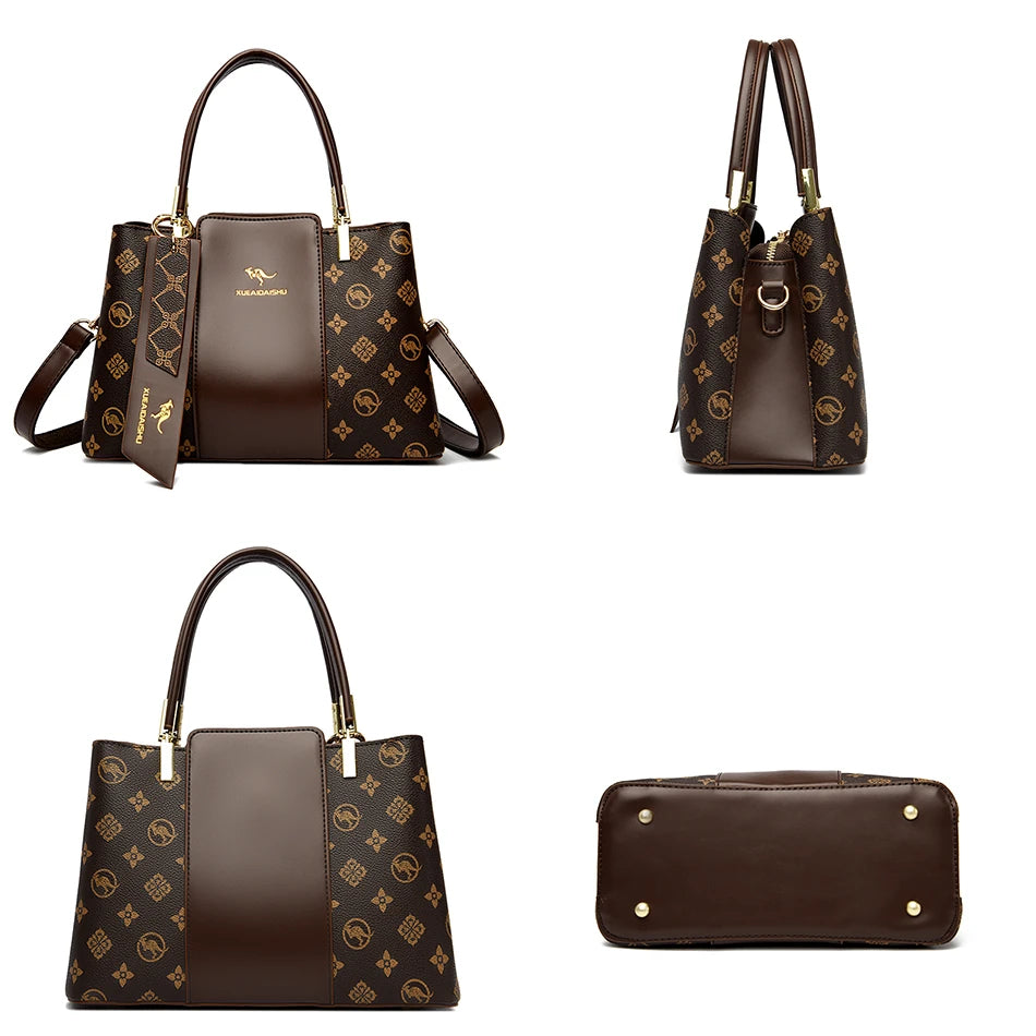 Crocodile Print Women Handbags and Purse Casual Tote Bags Top Handle Bags Large Capacity Patent Leather Crossbody Bags