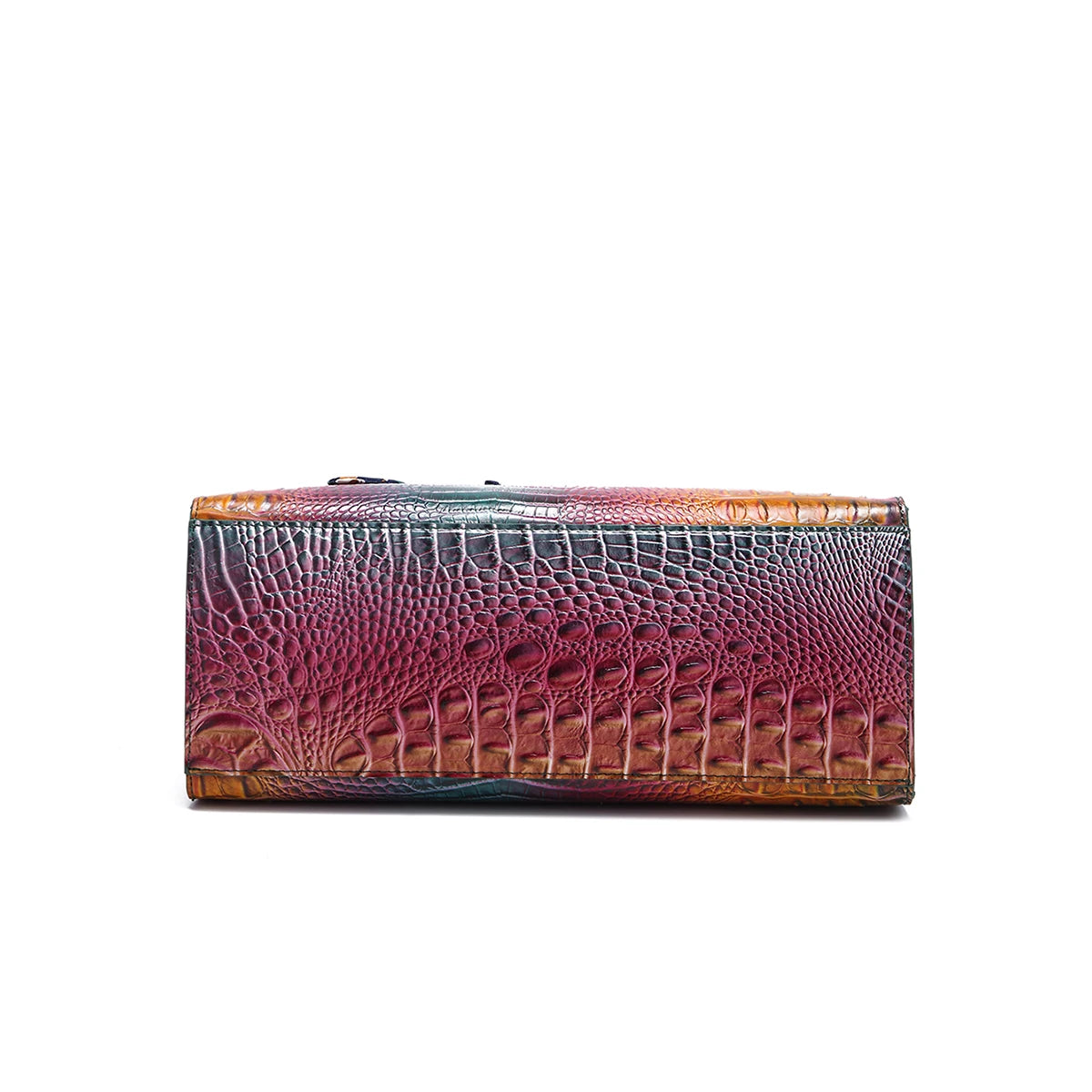 Elegant 3-Piece Crocodile Pattern Bag Set: Versatile Tote, Secure Crossbody & Chic Wristlet - Gradient Style for Every Occasion