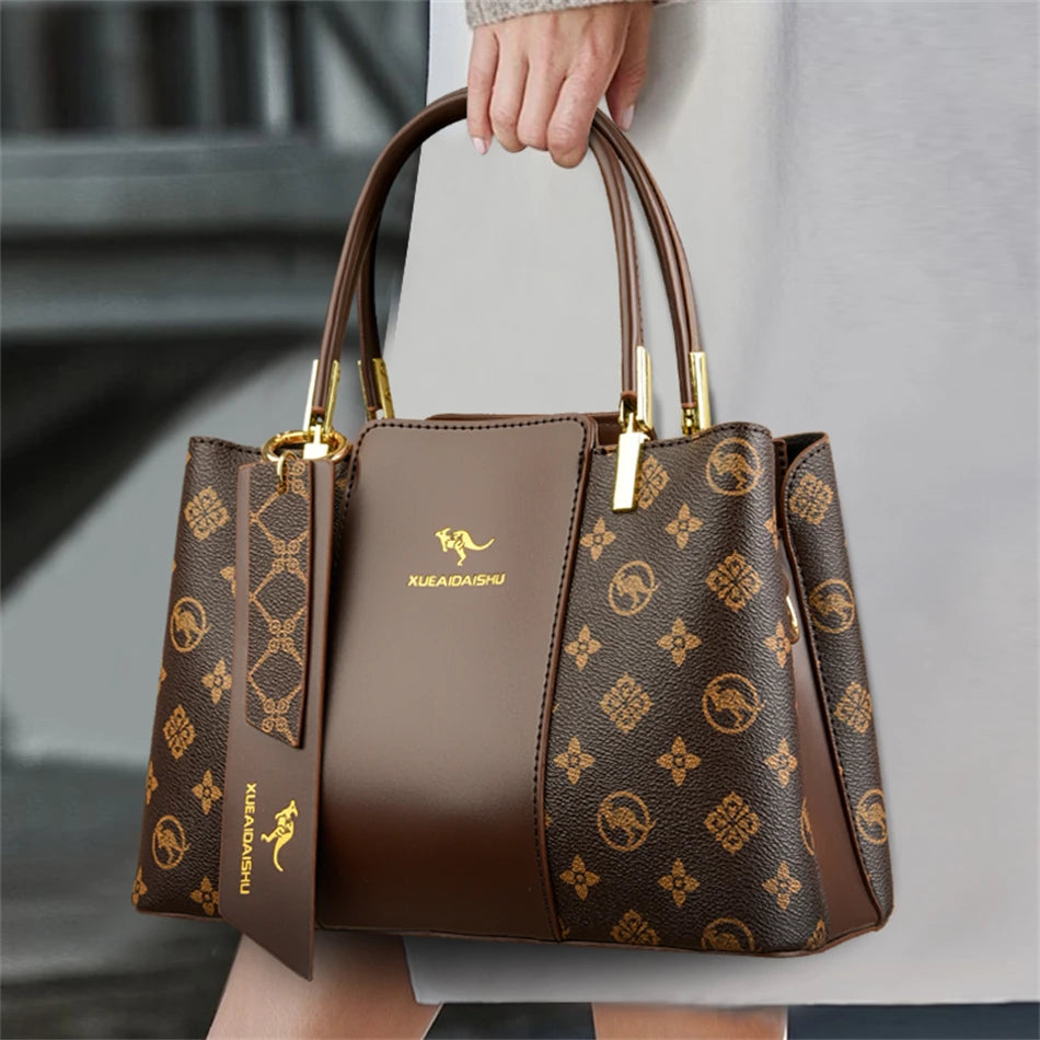 Crocodile Print Women Handbags and Purse Casual Tote Bags Top Handle Bags Large Capacity Patent Leather Crossbody Bags