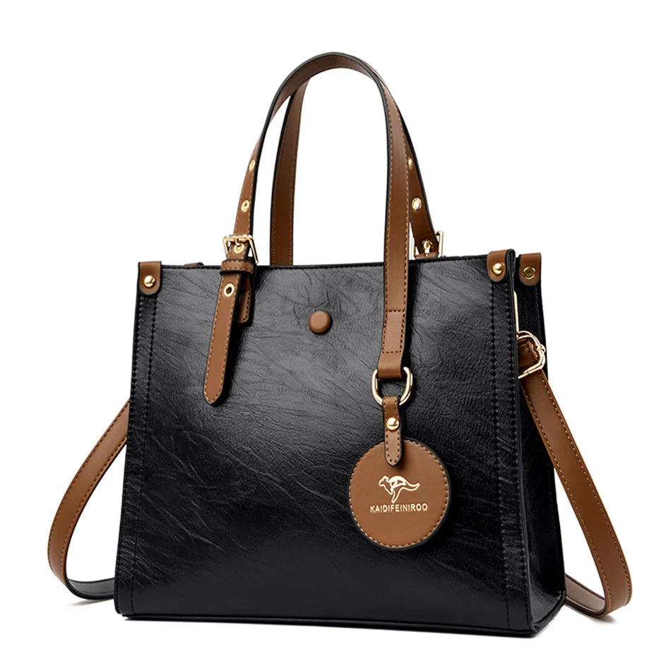 Crocodile Print Women Handbags and Purse Casual Tote Bags Top Handle Bags Large Capacity Patent Leather Crossbody Bags