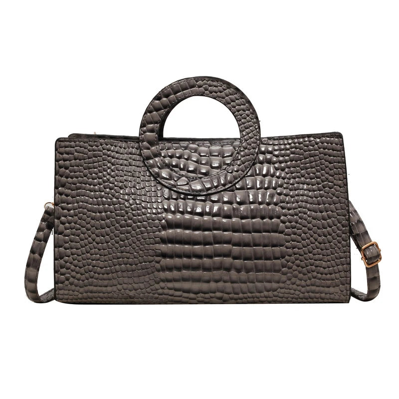 Luxury Crocodile Pattern Women Handbag Fashion Shoulder Bag Famous Brand Designer PU Leather Crossbody Bag Ladies Large Hand Bag