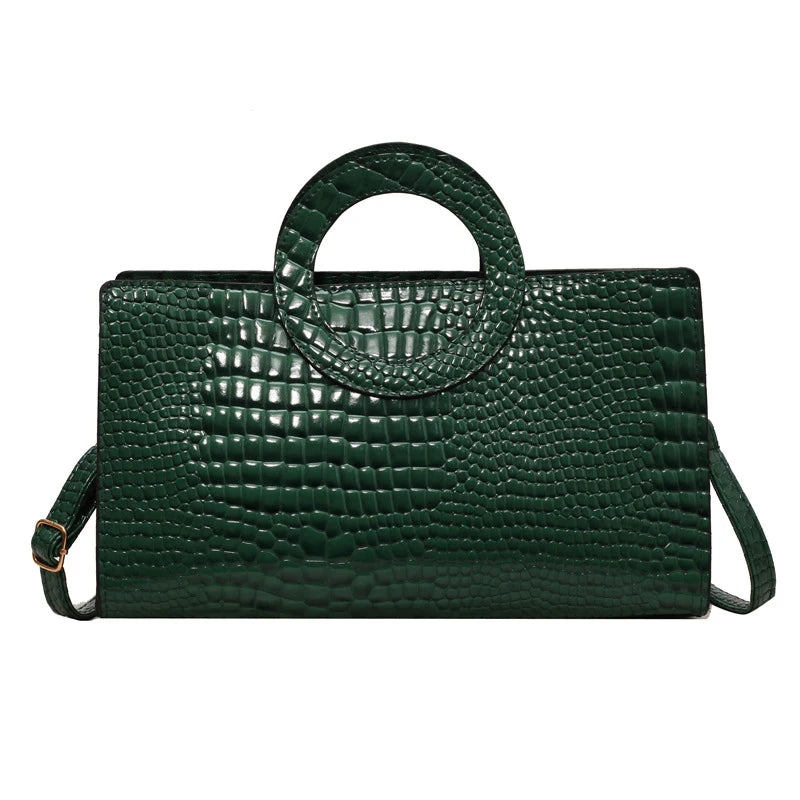 Luxury Crocodile Pattern Women Handbag Fashion Shoulder Bag Famous Brand Designer PU Leather Crossbody Bag Ladies Large Hand Bag