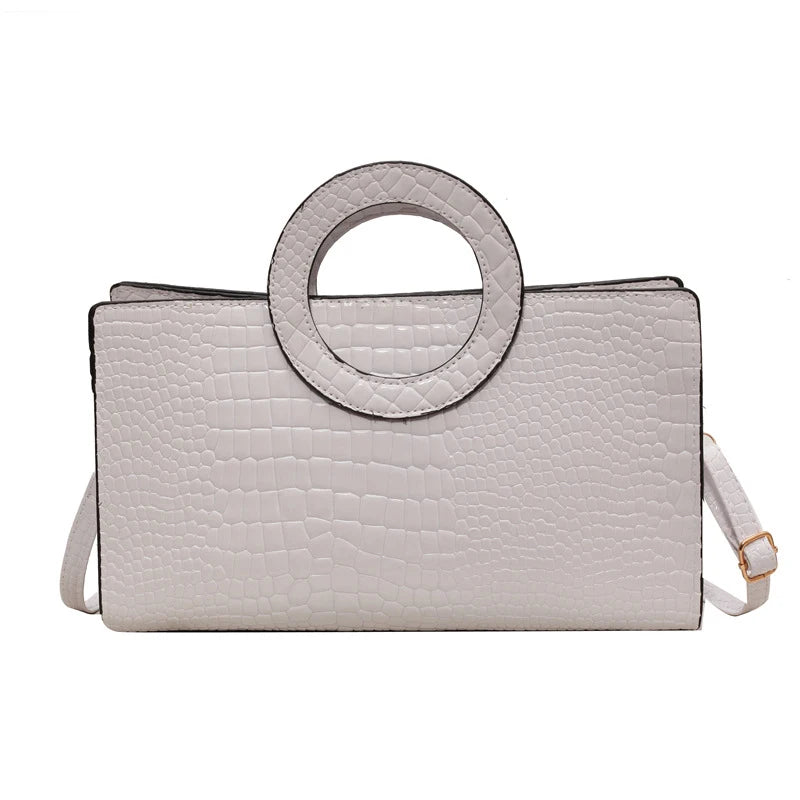 Luxury Crocodile Pattern Women Handbag Fashion Shoulder Bag Famous Brand Designer PU Leather Crossbody Bag Ladies Large Hand Bag