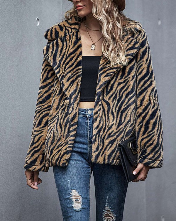 Tiger Print Coat