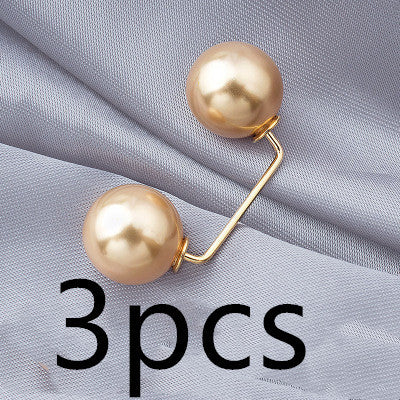 Anti-light Brooch Skirt Waist Button Nail Pearl