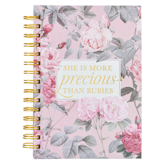 More Precious than Rubies Wirebound Journal - Prov. 31:10