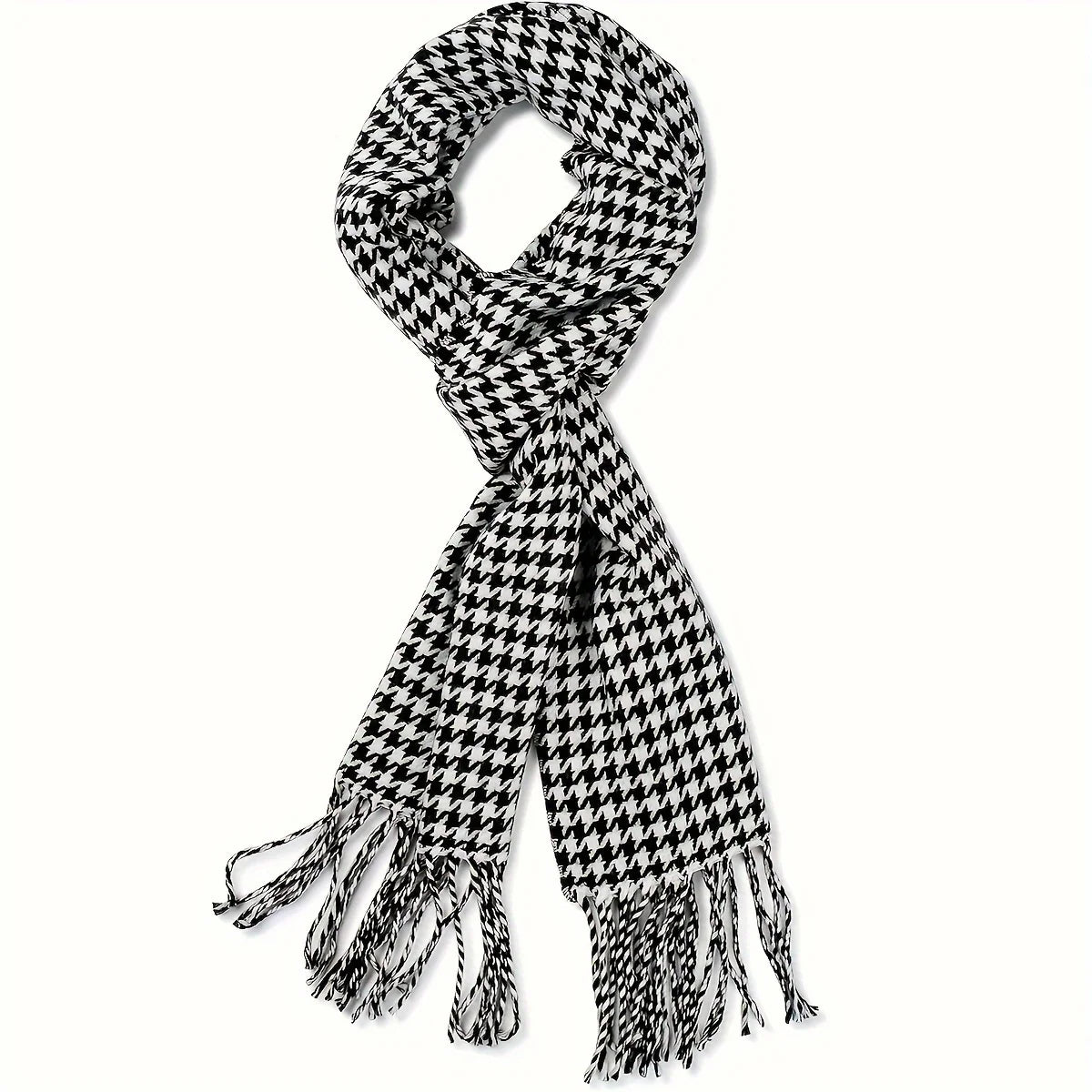 Unisex Imitation Cashmere Plaid Scarf Soft Solid Women Winter Shawl New Wrap Bandana Pashmina Tassel Thicken Warm Neckerchief