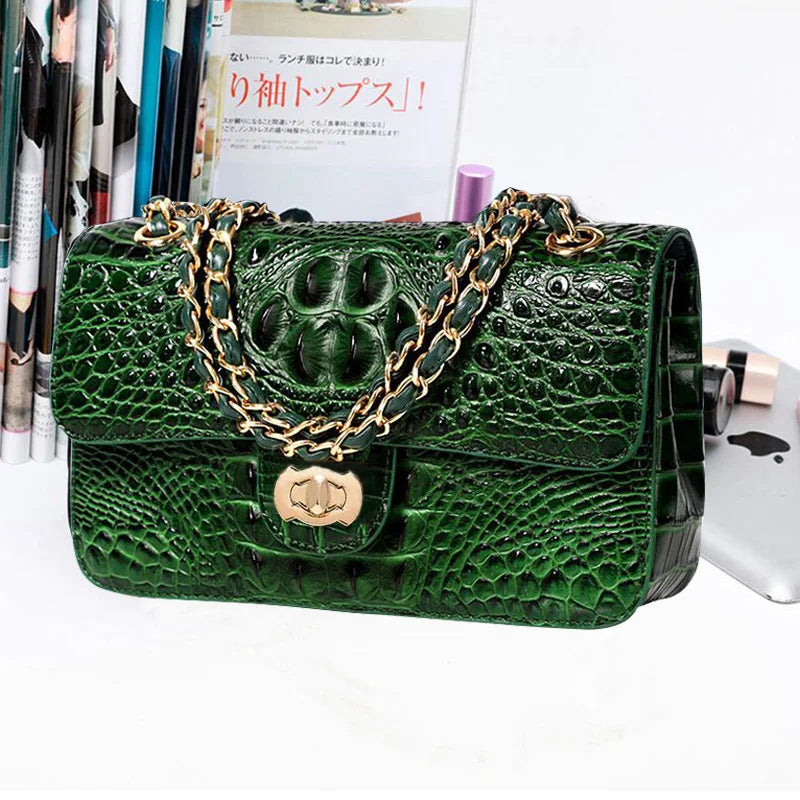 Handbags Luxury Brand Woman Bag New 2024 Fashion Shoulder Crossbody Bags Chain Handbag Snakeskin Brand Women Clutch Purse