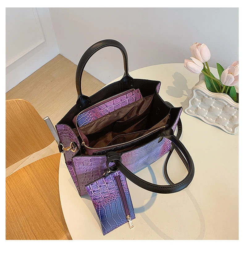 2024 New Style Message Leisure Women PU Leather Crossbody Bags For Business Multi-function High Compacity Simple Handbags