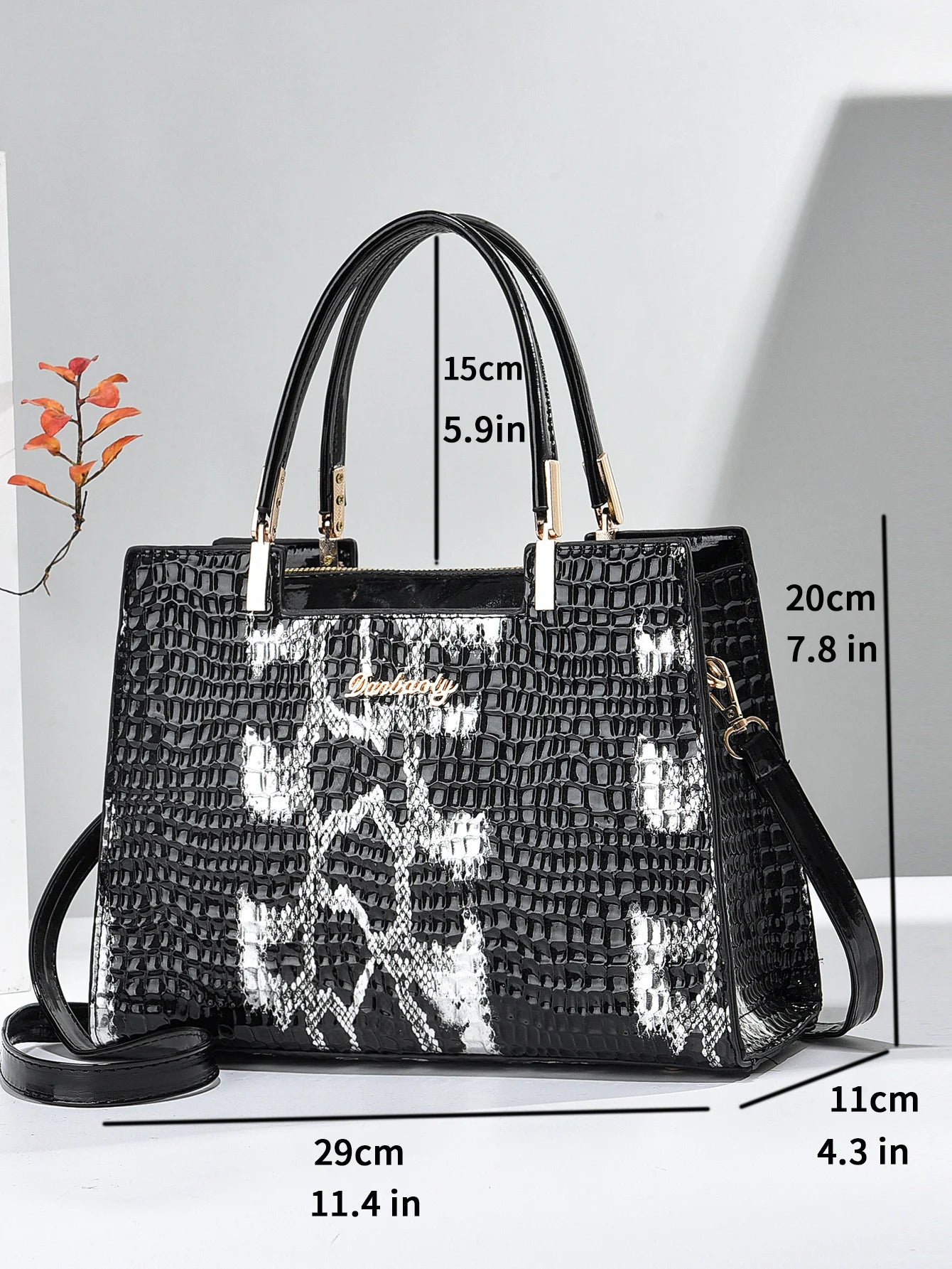 Retro Bucket Bags Women Crocodile Pattern Handbag Capacity Casual Crocodile Shoulder Messenger Bags